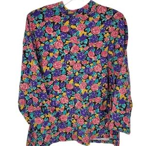 Cotton size 20 plus size 90d vintage mock neck long sleeve